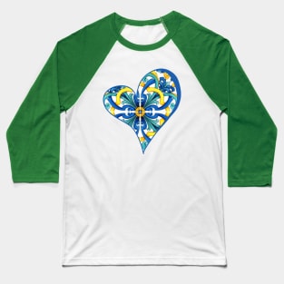 Heart of  Portuguese Tiles Baseball T-Shirt